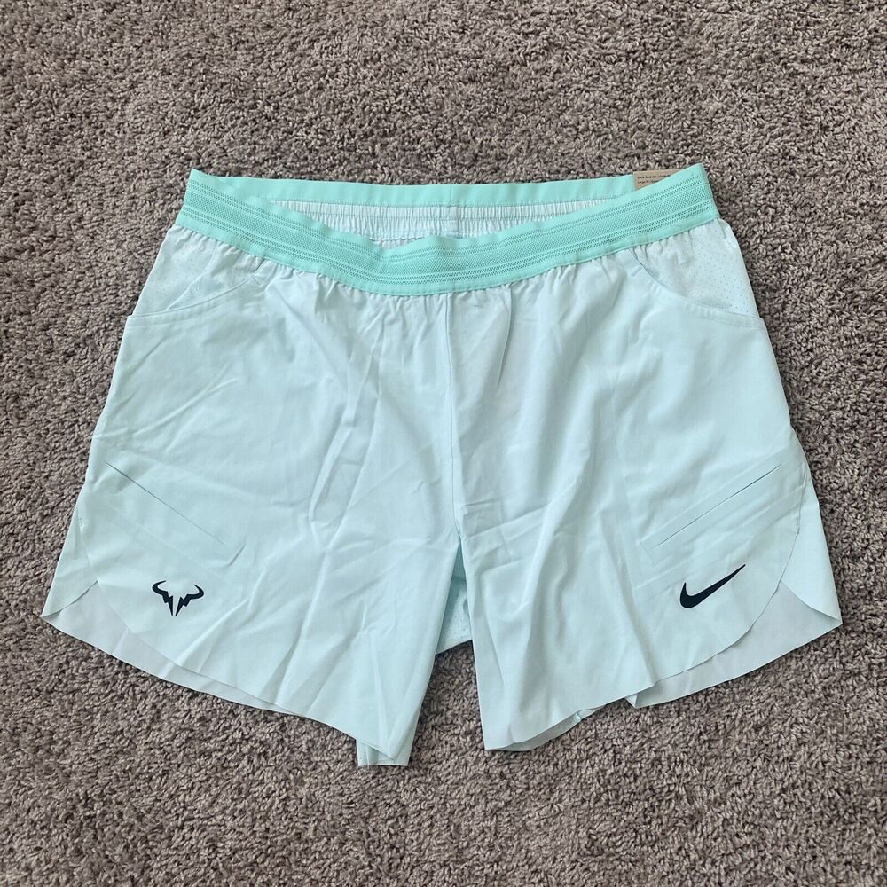 Nike Court Dri-Fit ADV Rafa Nadal 7” Tennis Shorts DV2881-346 Men Size 2XL XXL